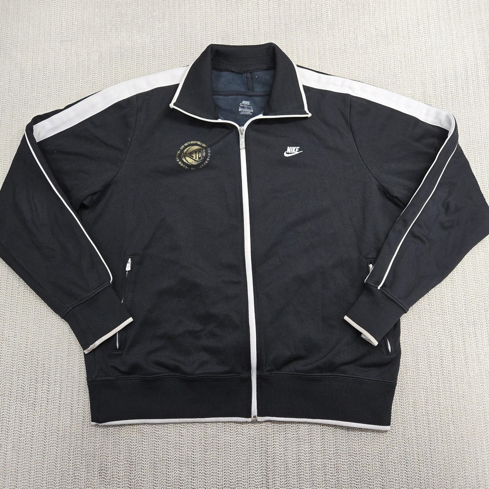 Nike Track Jacket Mens XL Black EYBL 2012 Full Zip Basketball Warm Up